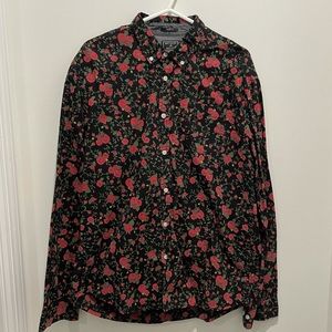 Roses buttondown
